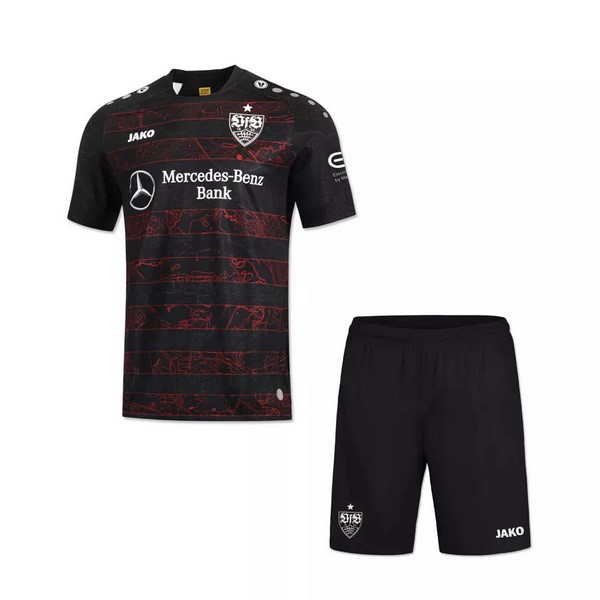 Camiseta Stuttgart Segunda equipo Niños 2020-21 Negro